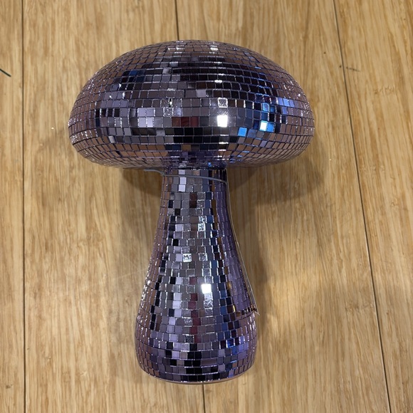 New Cupcakes and Cashmere Lavender/Purple Disco Mushroom Decor - 9" Tall - Picture 7 of 9